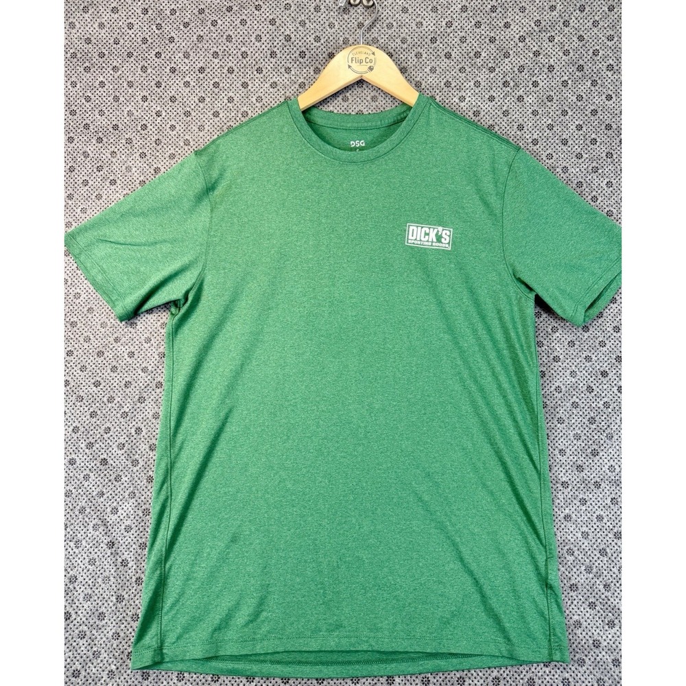 Dicks Sporting Goods Employee Shirt Unisex Small Green Performance Tee DSG